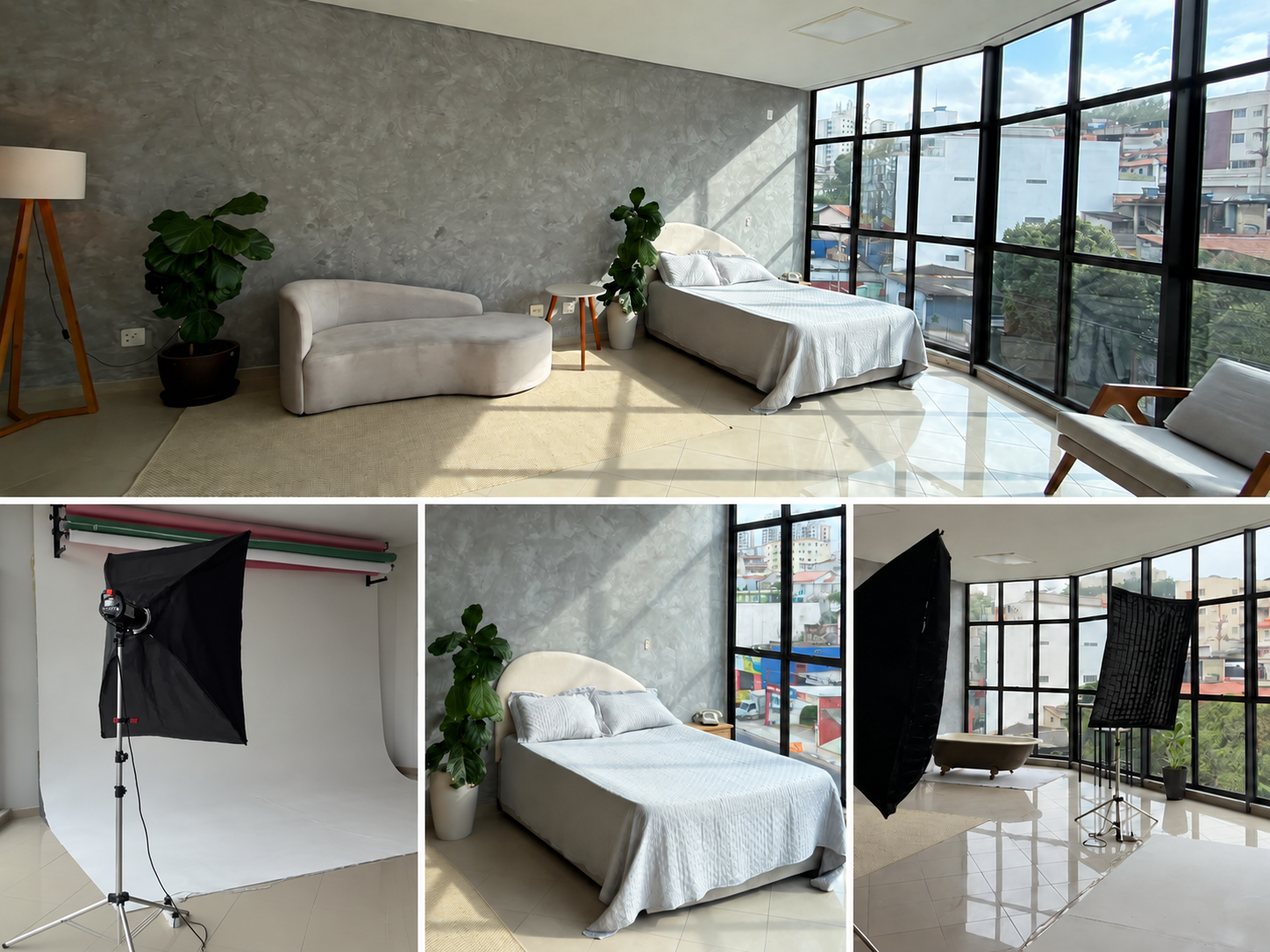 Sala de Produção — visão geral dos ambientes